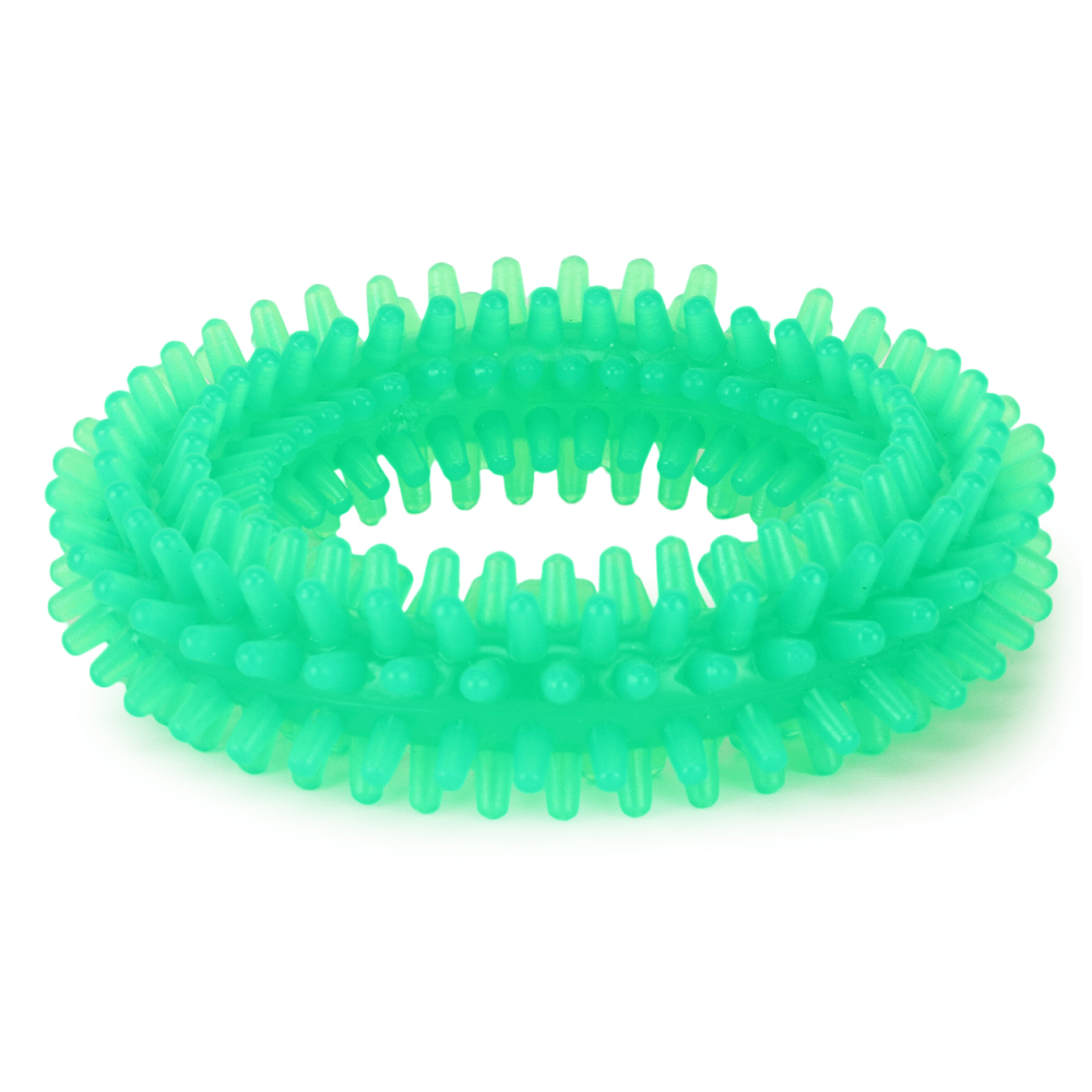 Teething Ring Chew Toy for Dogs | For Medium Chewers (Green)